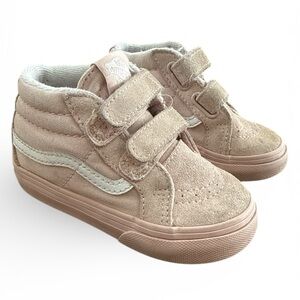 Vans Kids Beige High-Top Sneakers
